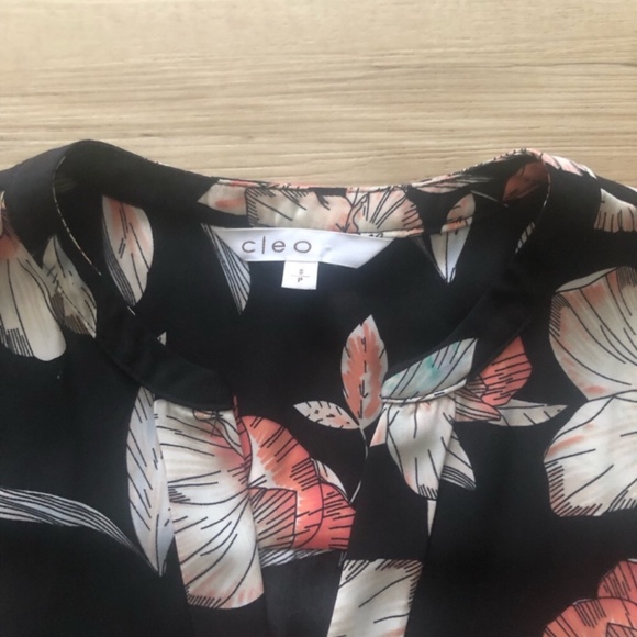 Cleo Black and Pink Floral Tank Top - Picture 2 of 8